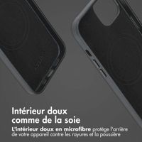 Accezz Étui de télephone portefeuille en cuir 2-en-1 avec MagSafe Apple iPhone 14 - Onyx Black