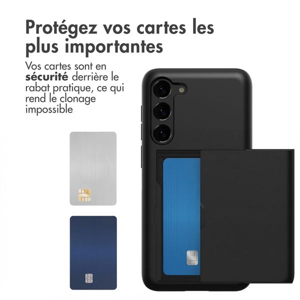 imoshion Coque arrière avec porte-cartes Samsung Galaxy S23 Plus - Noir