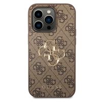 Guess Coque 4G Metal Logo Backcover iPhone 15 Pro Max - Brun