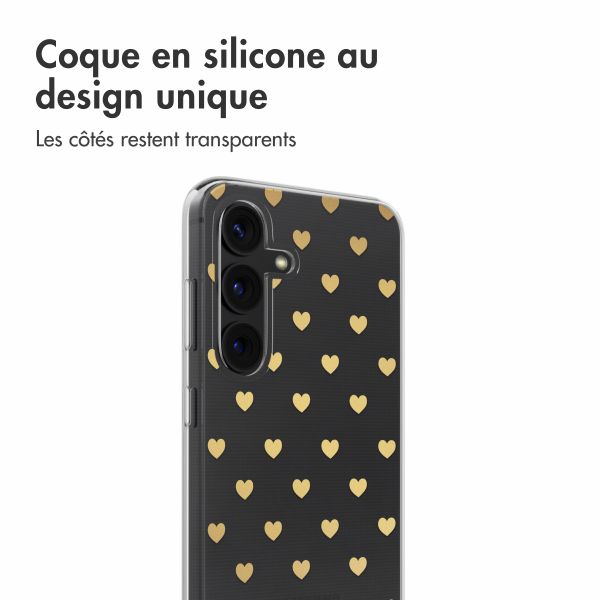 imoshion Coque Design Samsung Galaxy S24 - Golden Hearts