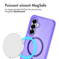 imoshion Coque Pailletée avec MagSafe Samsung Galaxy A56 - Paillettes Violet