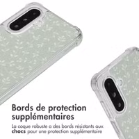 imoshion Coque Design avec cordon Samsung Galaxy A26 - Smoke Green Flowers