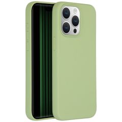 Accezz Coque Liquid Silicone Apple iPhone 15 Pro Max - Vert