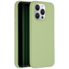 Accezz Coque Liquid Silicone iPhone 15 Pro Max - Vert