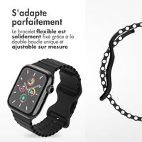imoshion Bracelet Athletic en silicone Apple Watch Series 1 t/m 11 / SE / Ultra (44/45/46/49 mm) - Noir