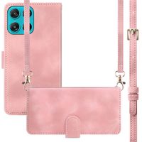 imoshion Etui de télephone portefeuille avec cordon Motorola Moto G77 - Rose