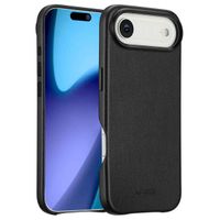 Accezz Coque arrière en cuir avec MagSafe Apple iPhone Air - Onyx Black
