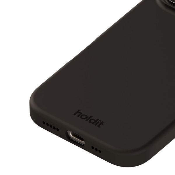 Holdit Coque Silicone Apple iPhone 16 Pro - Noir