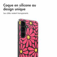 imoshion Coque design pour Samsung Galaxy S24 - Dusty Rose Flowers Connect