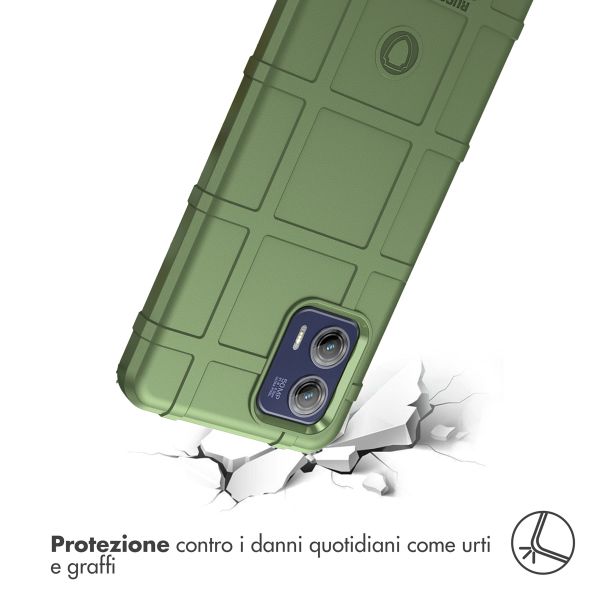 imoshion Coque Rugged Shield Motorola Moto G73 - Vert foncé