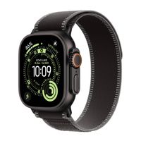 Apple Bracelet Trail Loop Apple Watch Series 1 t/m 11 / SE / Ultra (44/45/46/49 mm) - Taille M/L - Charcoal Black / Black Titanium
