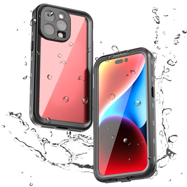 Redpepper Coque imperméable Dot Plus iPhone 15 Pro Max - Noir