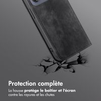 imoshion Étui de téléphone portefeuille Slim Motorola Thinkphone 25 / Edge 50 Neo / Edge 60 Neo - Noir