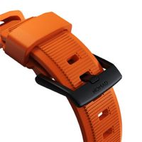 Nomad Bracelet robuste FKM Apple Watch Series 1 á 10 / SE / Ultra (2) (44/45/46/49 mm) - Noir/Orange