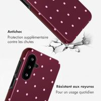Selencia Coque arrière Vivid Samsung Galaxy A17 (5G) / (4G) - Happy Dots Burgundy