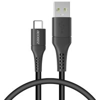 Accezz Câble USB-C vers USB - 0,2 mètres - Noir