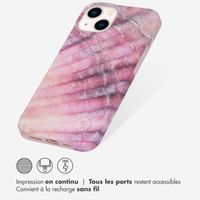 Selencia Aurora Coque Fashion iPhone 14 - ﻿Coque durable - 100 % recyclée - Ocean Shell Purple