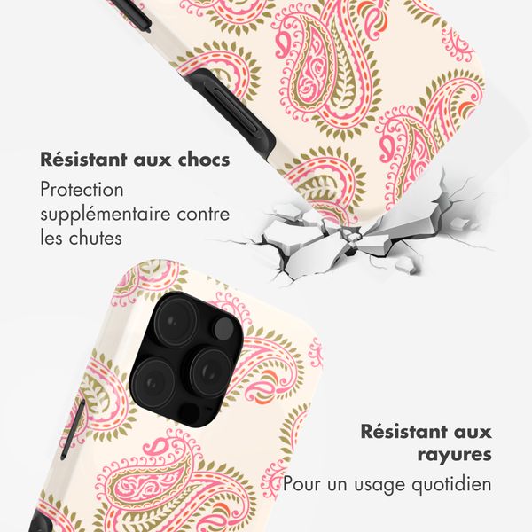 Selencia Coque arrière Vivid Apple iPhone 16 Pro - Paisley Blush