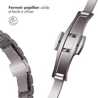 Selencia Bracelet à maillons fin en acier Apple Watch Series 1 t/m 9 / SE (38/40/41 mm) | Series 10 / 11 (42 mm) - Argent