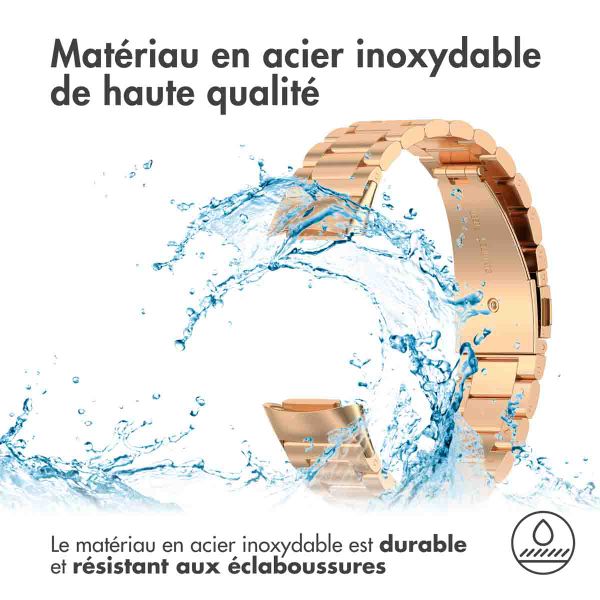 imoshion Bracelet en acier Fitbit Charge 5 - Rose Doré