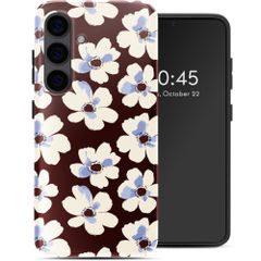 Selencia Coque arrière Vivid Samsung Galaxy S24 - Choco Flower Pop