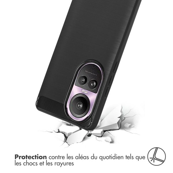 imoshion Coque Brushed Oppo Reno 10 / 10 Pro - Noir