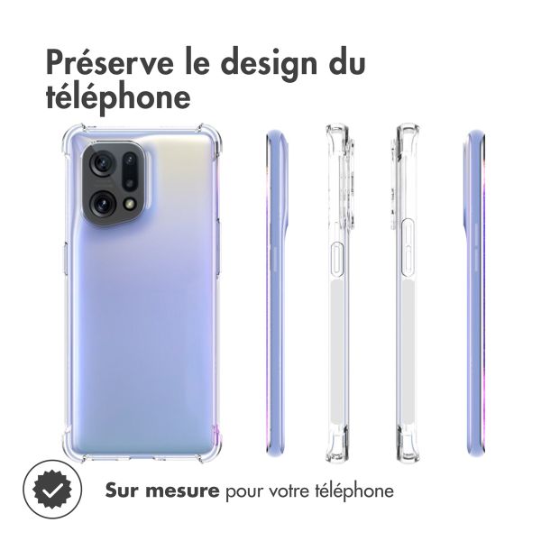 imoshion Shockproof Case Oppo Find X5 (5G) - Transparent