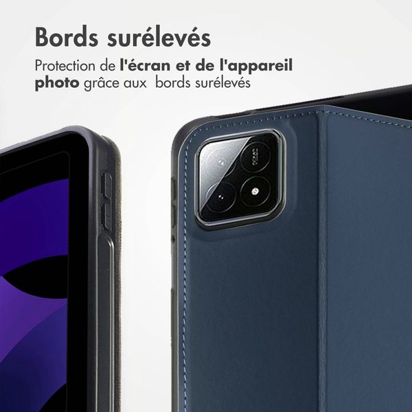 Accezz Coque tablette Classic Xiaomi Pad 6S Pro 12.4 - Bleu foncé