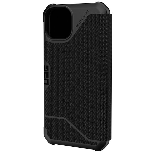 UAG Etui de téléphone portefeuille Metropolis Apple iPhone 13 Pro - Kevlar Black