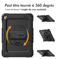 Accezz ﻿Coque arrière robuste avec bandoulière iPad (2017 / 2018) - Noir