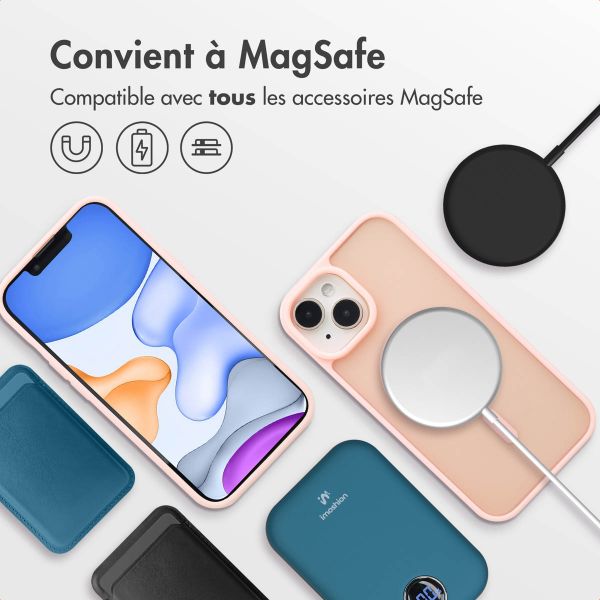 imoshion Coque Color Guard avec MagSafe iPhone 15 - Rose clair