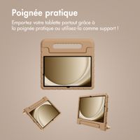 imoshion Coque kidsproof avec poignée Samsung Galaxy Tab A11 Plus / A9 Plus - Marron