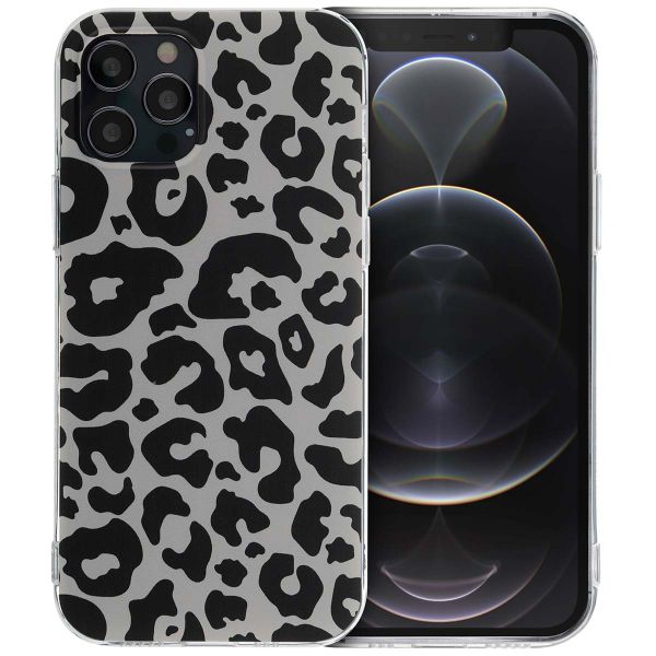 imoshion Coque Design Apple iPhone 12 (Pro) - Leopard Transparent