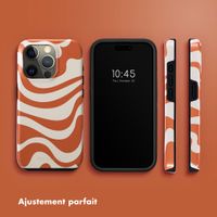 Selencia Coque arrière Vivid Apple iPhone 15 Pro - Dream Swirl Orange