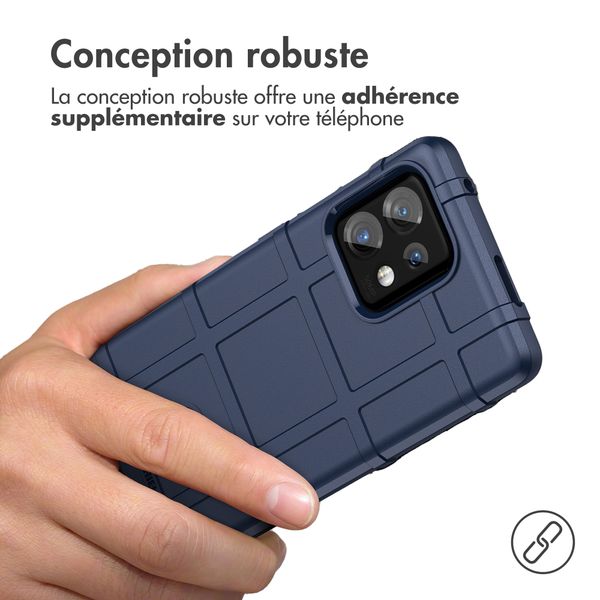 imoshion Coque Rugged Shield Motorola Edge 40 Pro - Bleu foncé