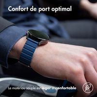 imoshion Bracelet en cuir magnétique  - Connexion universelle 22 mm - Bleu