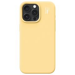 iDeal of Sweden Coque en silicone avec MagSafe Apple iPhone 15 Pro Max - Soft Lemon