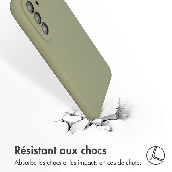 Accezz Coque Liquid Silicone Samsung Galaxy A37 (5G) - Cooper Green