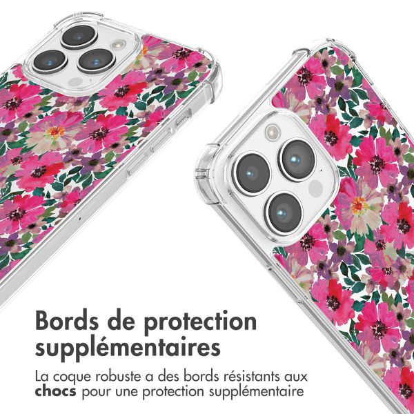 imoshion Coque Design avec cordon Apple iPhone 14 Pro - Flower Water