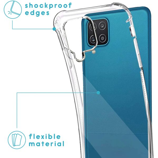 imoshion Coque arrière transparente avec cordon Samsung Galaxy A12 - Green Multi Color