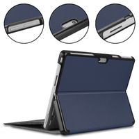 imoshion Coque tablette Trifold Microsoft Surface Pro 9 / Pro 10 / Pro 11 - Bleu foncé