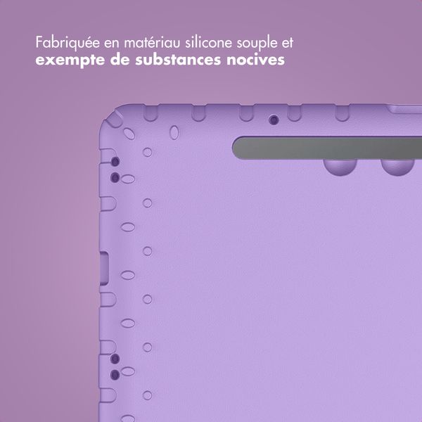 imoshion Coque kidsproof avec poignée Samsung Galaxy Tab S11 / S9 11.0 pouces / S10 Lite / S10 FE / S9 FE 10.9 pouces - Lila
