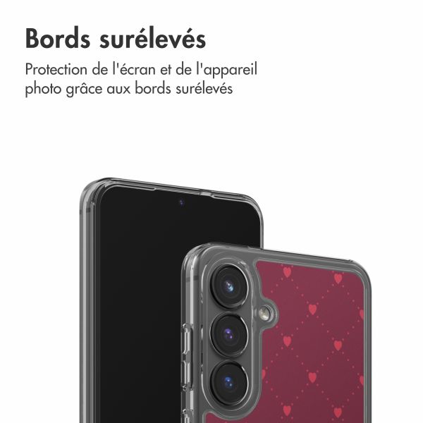 imoshion Coque Design Samsung Galaxy S25 FE - Crush Check Coral Dust