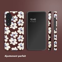 Selencia Coque arrière Vivid Samsung Galaxy S26 - Choco Flower Pop