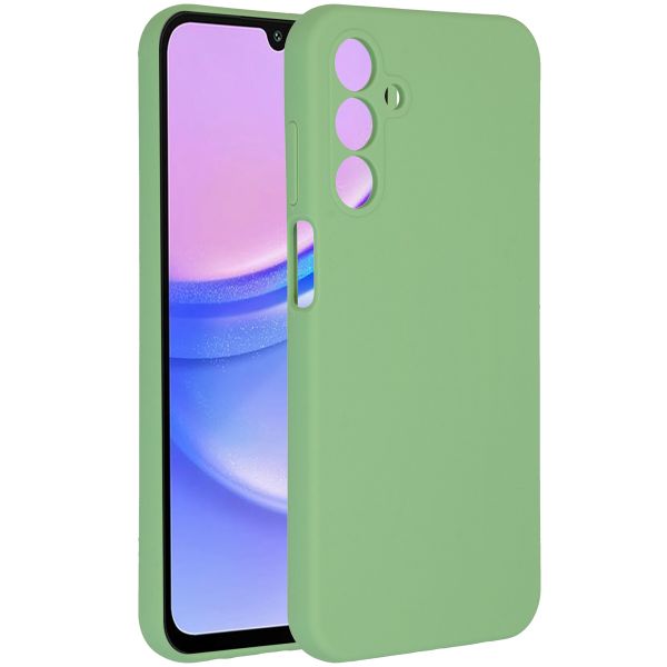 Accezz Coque Liquid Silicone Samsung Galaxy A15 (5G/4G) - Vert