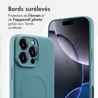 imoshion Coque Couleur avec MagSafe Apple iPhone 16 Pro Max - Smoke Green