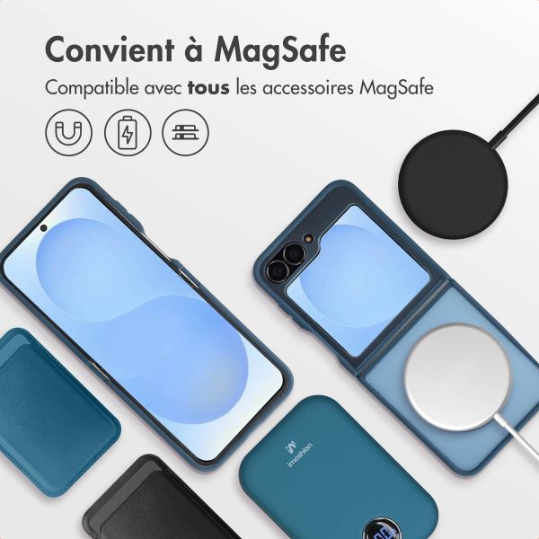 imoshion Coque Color Guard avec MagSafe Samsung Galaxy Z Flip 7 FE - Bleu foncé