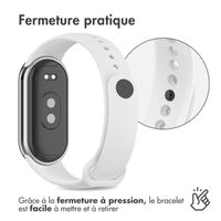 imoshion Bracelet sport en silicone Xiaomi Smart Band 8 / 9 - Blanc