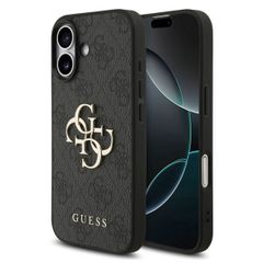 Guess Coque 4G Metal Logo Backcover Apple iPhone 17 - Noir