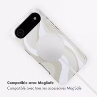 Selencia Coque arrière Vivid avec MagSafe Apple iPhone Air - Desert Waves Beige